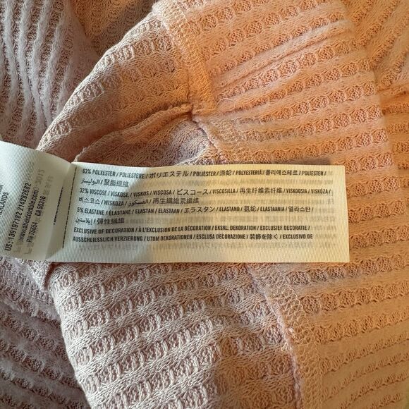 Abercrombie & Fitch Waffle Knit V-Neck Sweater Top Long Sleeve Size Small NWT - Picture 6 of 9